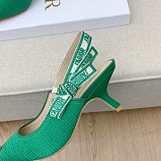 Fortok Dior J’Adior Slingback Pump Green Technical Fabric - 4