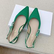 Fortok Dior J’Adior Slingback Pump Green Technical Fabric - 3