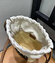 Fortok Loewe x Paula’s Ibiza Straw Bucket Bag Natural/Tan 20x16x5cm - 4