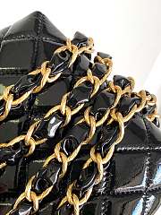 Fortok Chanel Bow Clutch With Chain Black 13x10x3.5cm  - 6