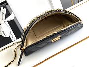 Fortok Chanel Waist Bag Shiny Lambskin, Imitation Pearls & Gold-Tone Metal Black AS4991 17x24x11cm - 3