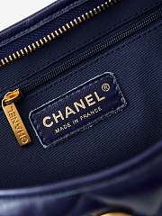 Fortok Chanel 24A Hobo Bag Navy AS4923 29x32x10cm - 6