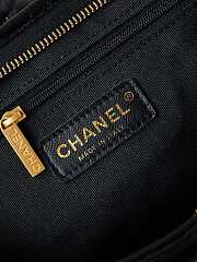 Fortok Chanel 24A Hobo Bag Black AS4923 29x32x10cm - 3