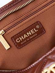 Fortok Chanel 24A Hobo Bag Brown AS4923 29x32x10cm - 4