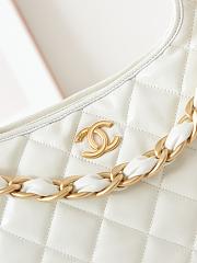 Fortok Chanel 24A Hobo Bag White AS4923 29x32x10cm - 5