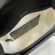 Fortok Gucci Horsebit 1955 Mini Top Handle Bag Black 781387 18x15x6.5cm - 5