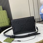 Fortok Gucci Jumbo GG Mini Bag Black 795240 15x22x4.5cm - 5