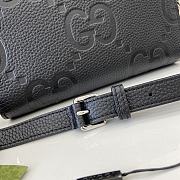 Fortok Gucci Jumbo GG Mini Bag Black 795240 15x22x4.5cm - 4