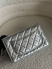 Fortok Chanel 21SS Woc Chain Bag Silver 19.5x12x3.5cm - 6