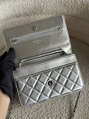 Fortok Chanel 21SS Woc Chain Bag Silver 19.5x12x3.5cm - 2