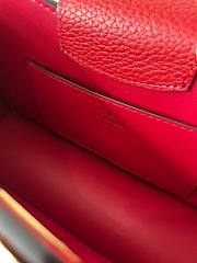 Fortok Valentino Garavani Vlogo Leather Shoulder Bag In Red Grainy Calfskin 24×14.5x8cm - 6