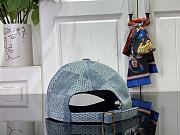 Fortok Louis Vuitton Damier Denim Blue 3D Baseball Cap M7534M - 6