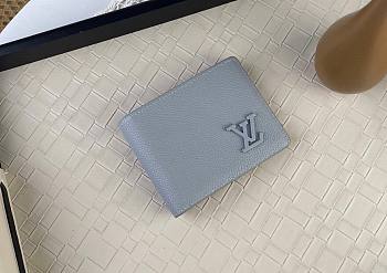 Fortok Louis Vuitton Multiple Wallet Grey M81026 11.5x9x1.5cm