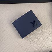 Fortok Louis Vuitton Multiple Wallet Dark Blue M81822 11.5x9x1.5cm - 1