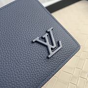 Fortok Louis Vuitton Multiple Wallet Dark Blue M81822 11.5x9x1.5cm - 3