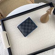 Fortok Louis Vuitton Multiple Wallet  Black & Blue N64434 11.5x9x1.5cm - 4