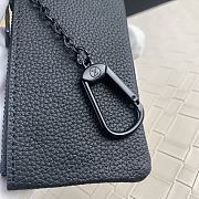 Fortok Louis Vuitton Key Pouch Black M81031 12x7x1.5cm - 3