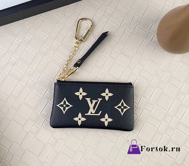 Fortok Louis Vuitton Key Pouch Biocolor Monogram Empreinte M80885 12x7x1.5cm - 1