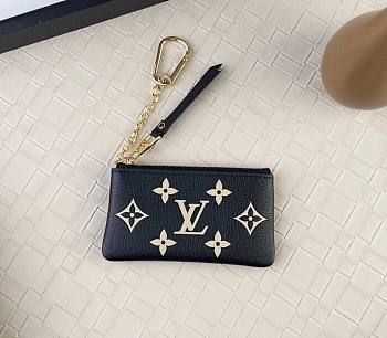 Fortok Louis Vuitton Key Pouch Biocolor Monogram Empreinte M80885 12x7x1.5cm