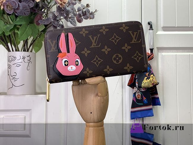 Fortok Louis Vuitton Zippy Zipper Bunny Wallet M83698 19.5x10.5x2.5cm - 1