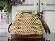 Fortok Louis Vuitton Noe BB Bucket Bag Raffia M24722 22x24x15cm - 4