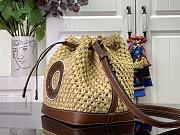 Fortok Louis Vuitton Noe BB Bucket Bag Raffia M24722 22x24x15cm - 2