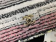 Fortok Chanel Chanel 24S Colorful Striped Sequins Flap Bag 20cm - 2