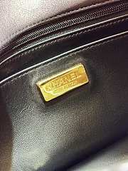 Fortok Chanel 24S Sequin Striped Braided Mini Flap Bag Black 20cm - 6