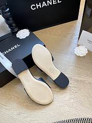 Fortok Chanel 24P Pearl Buckle Slippers Black - 2
