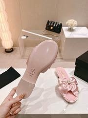 Fortok Chanel Bow Slippers Pink - 6