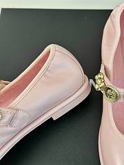 Fortok Chanel Mary Jane Pink Leather Shoes - 2