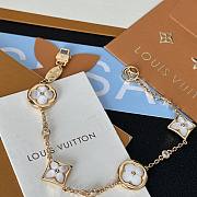 Fortok Louis Vuitton Natural White Pearl Bracelet in Rose Gold - 6