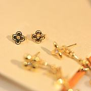 Fortok Louis Vuitton Gram Earrings Metal With Gold-color Finish & Zircons - 5