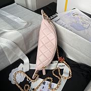 Fortok Chanel 24S Waist Bag Pink Double C Enamel Buckle AS4113 27cm - 4