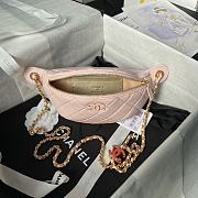 Fortok Chanel 24S Waist Bag Pink Double C Enamel Buckle AS4113 27cm - 3