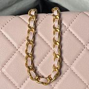 Fortok Chanel 24S Waist Bag Pink Double C Enamel Buckle AS4113 27cm - 2