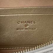 Fortok Chanel 24S Waist Bag White Double C Enamel Buckle AS4113 27cm - 2