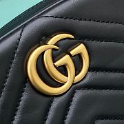 Fortok Gucci GG Marmont Matelasse Belt Bag Black 476434 18x11x5cm - 6