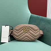 Fortok Gucci GG Marmont Matelasse Belt Bag Beige 476434 18x11x5cm - 1