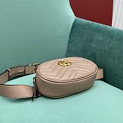 Fortok Gucci GG Marmont Matelasse Belt Bag Beige 476434 18x11x5cm - 4