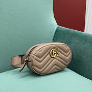 Fortok Gucci GG Marmont Matelasse Belt Bag Beige 476434 18x11x5cm - 3