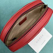 Fortok Gucci GG Marmont Matelasse Belt Bag Red 476434 18x11x5cm - 2