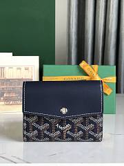 Fortok Goyard Saint-Gabriel Wallet Black 12×2.5×9.3cm - 1