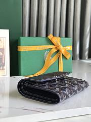 Fortok Goyard Saint-Gabriel Wallet Black 12×2.5×9.3cm - 2