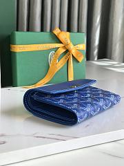 Fortok Goyard Saint-Gabriel Wallet Blue 12×2.5×9.3cm - 2