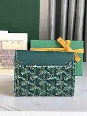 Fortok Goyard Saint-Gabriel Wallet Green 12×2.5×9.3cm - 5