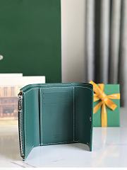 Fortok Goyard Saint-Gabriel Wallet Green 12×2.5×9.3cm - 6