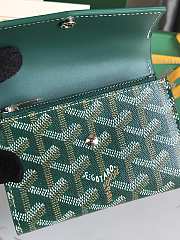 Fortok Goyard Saint-Gabriel Wallet Green 12×2.5×9.3cm - 2