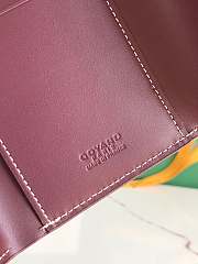 Fortok Goyard Saint-Gabriel Wallet Burgundy 12×2.5×9.3cm - 5