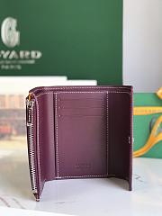 Fortok Goyard Saint-Gabriel Wallet Burgundy 12×2.5×9.3cm - 2